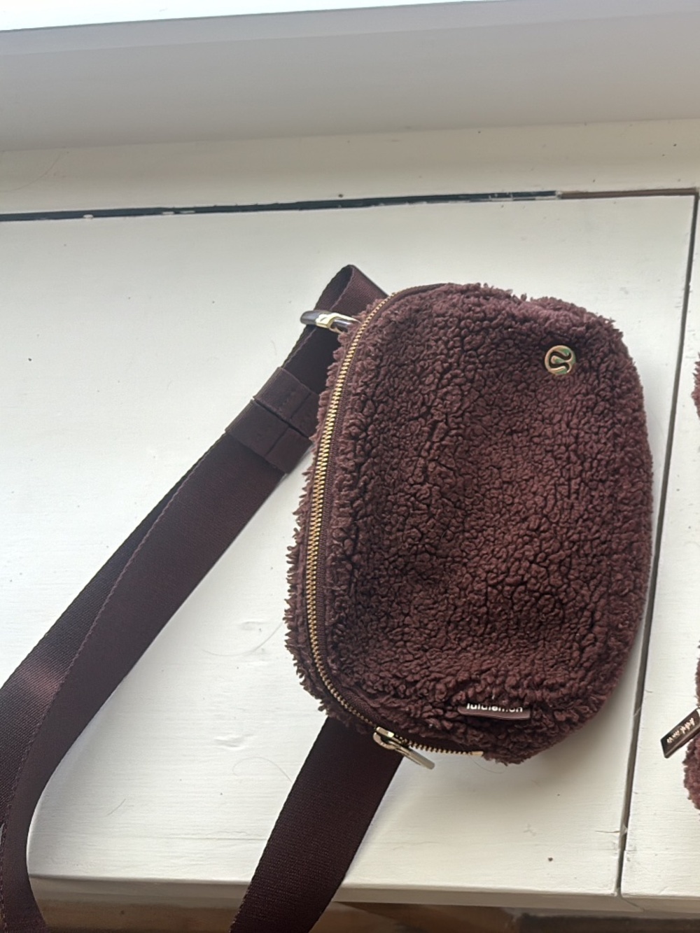 lululemon athletica Brown Fleece Waist Bag